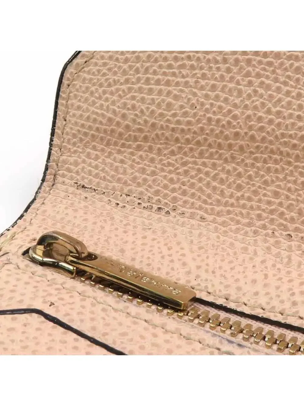 Auth Valextra Trifold Wallet Beige #280363V16B